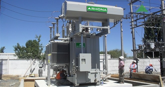 Transformadores de poder hasta 60 MVA y 154 KV